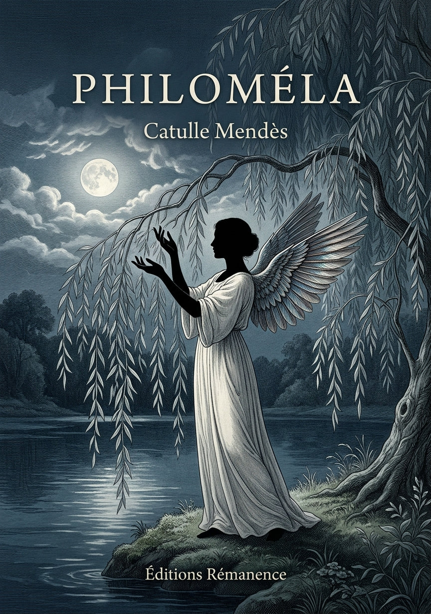 Livre Philoméla par Catulle Mendès - Couverture - Editions Remanence