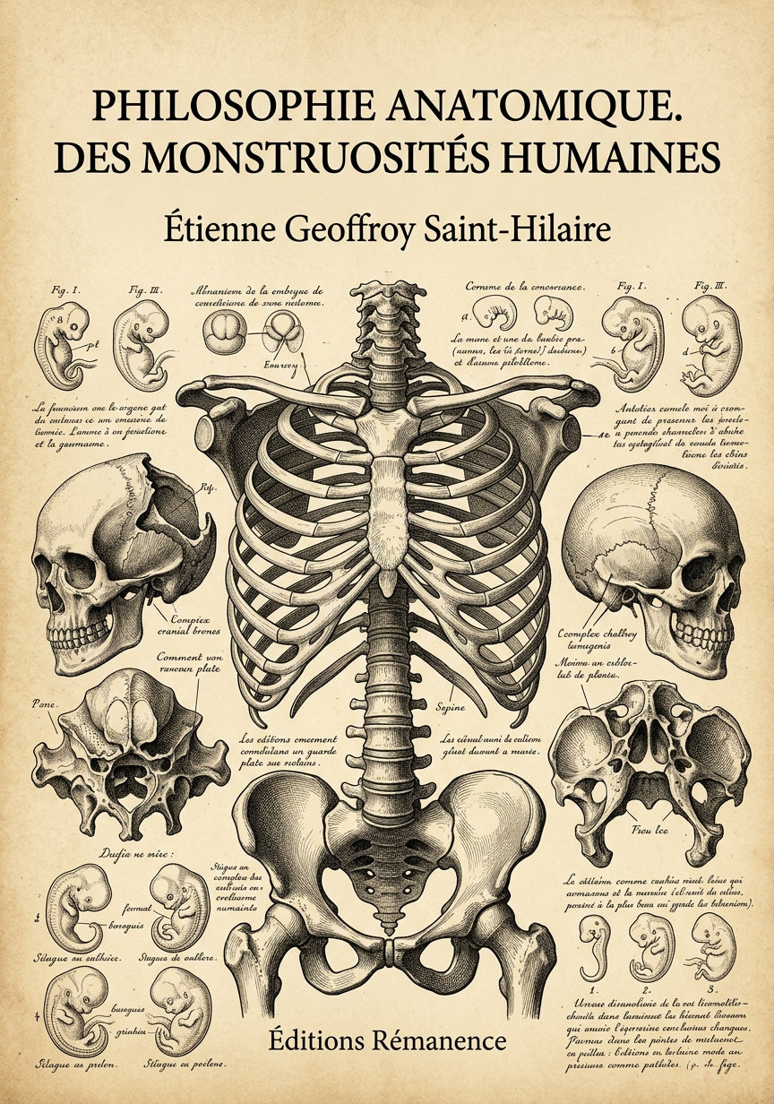 Livre Philosophie anatomique. Des monstruosités humaines par Étienne Geoffroy Saint-Hilaire - Couverture - Editions Remanence