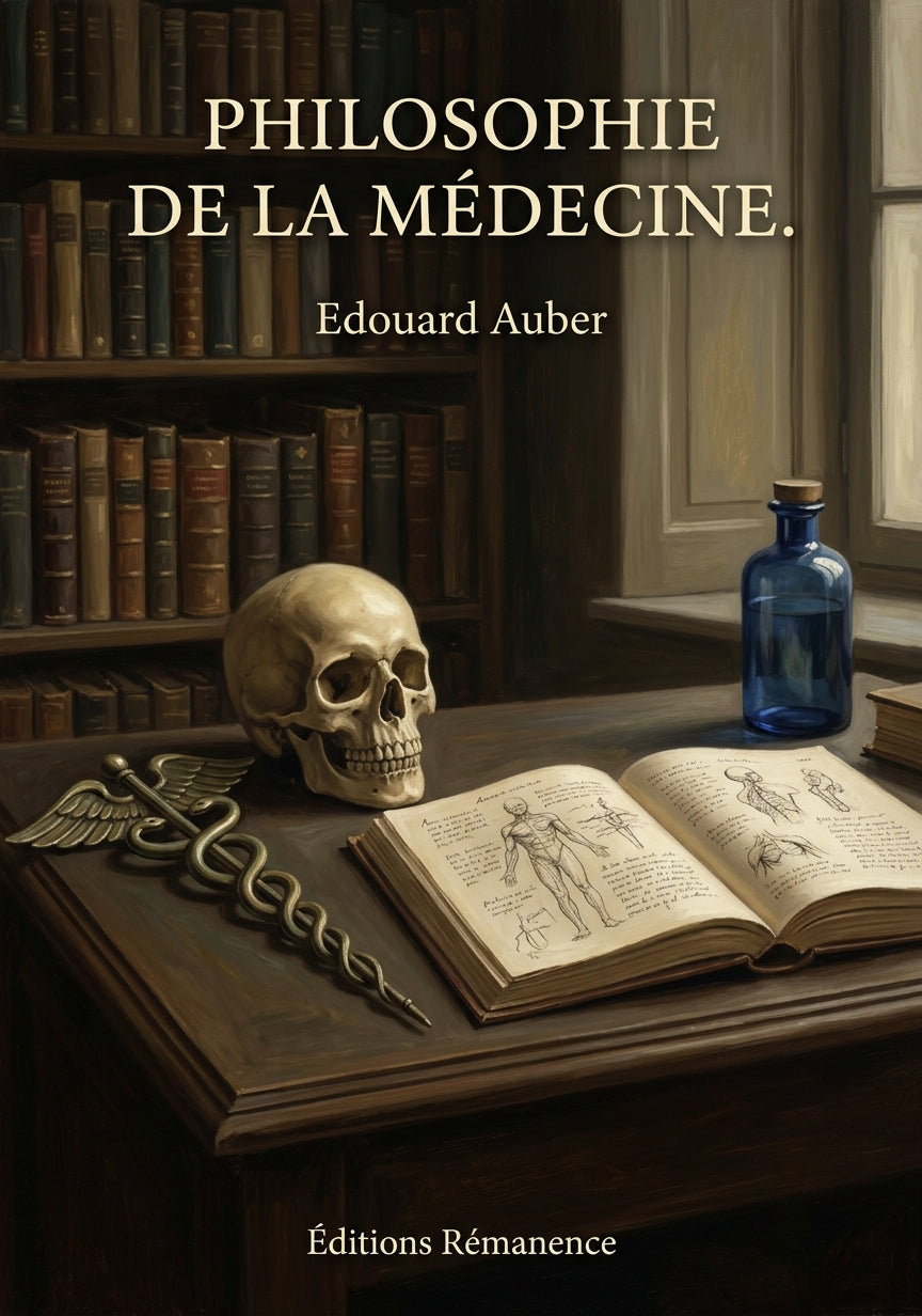 Livre Philosophie de la médecine. par Edouard Auber - Couverture - Editions Remanence