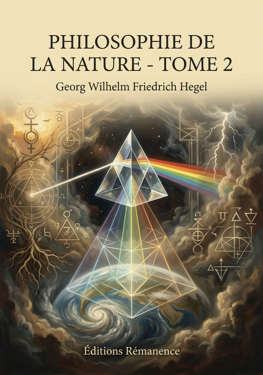 Livre Philosophie de la nature - Tome 2 par Georg Wilhelm Friedrich Hegel - Couverture - Editions Remanence