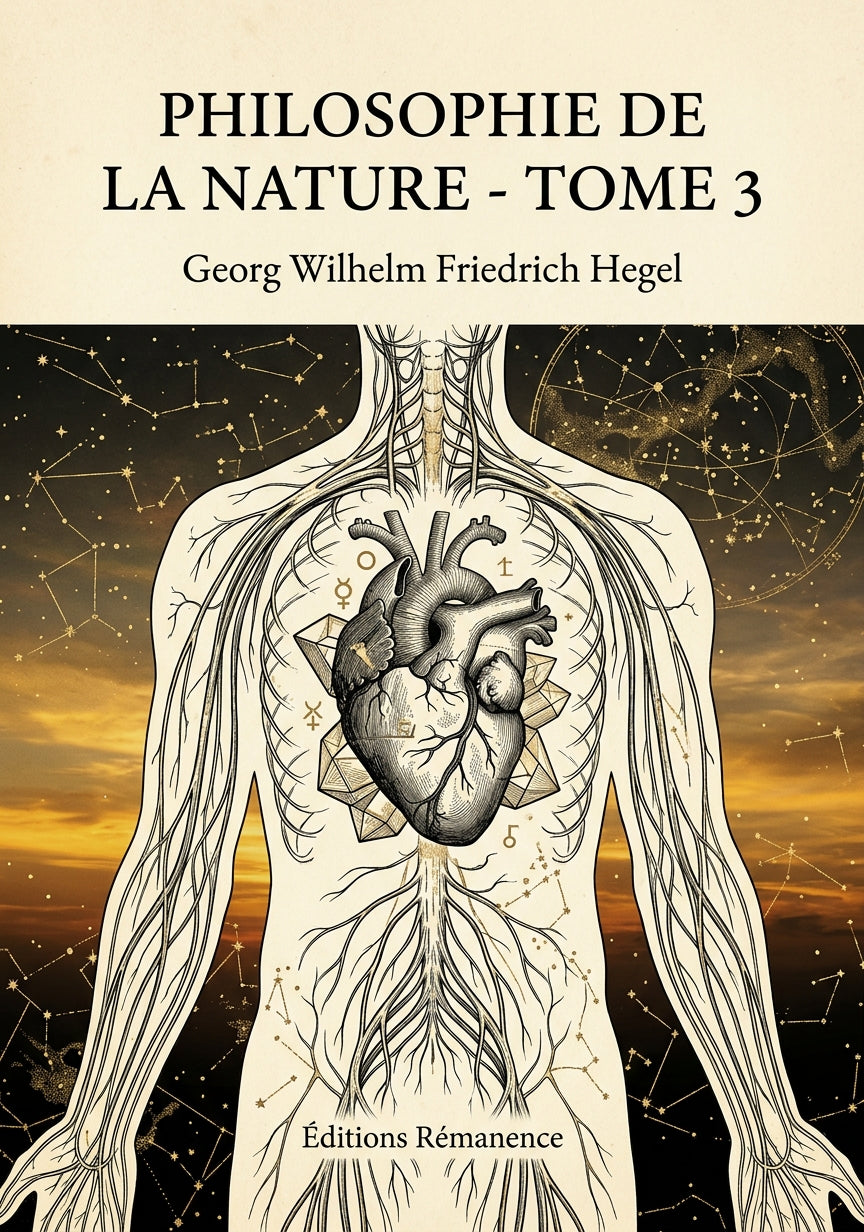 Livre Philosophie de la nature - Tome 3 par Georg Wilhelm Friedrich Hegel - Couverture - Editions Remanence