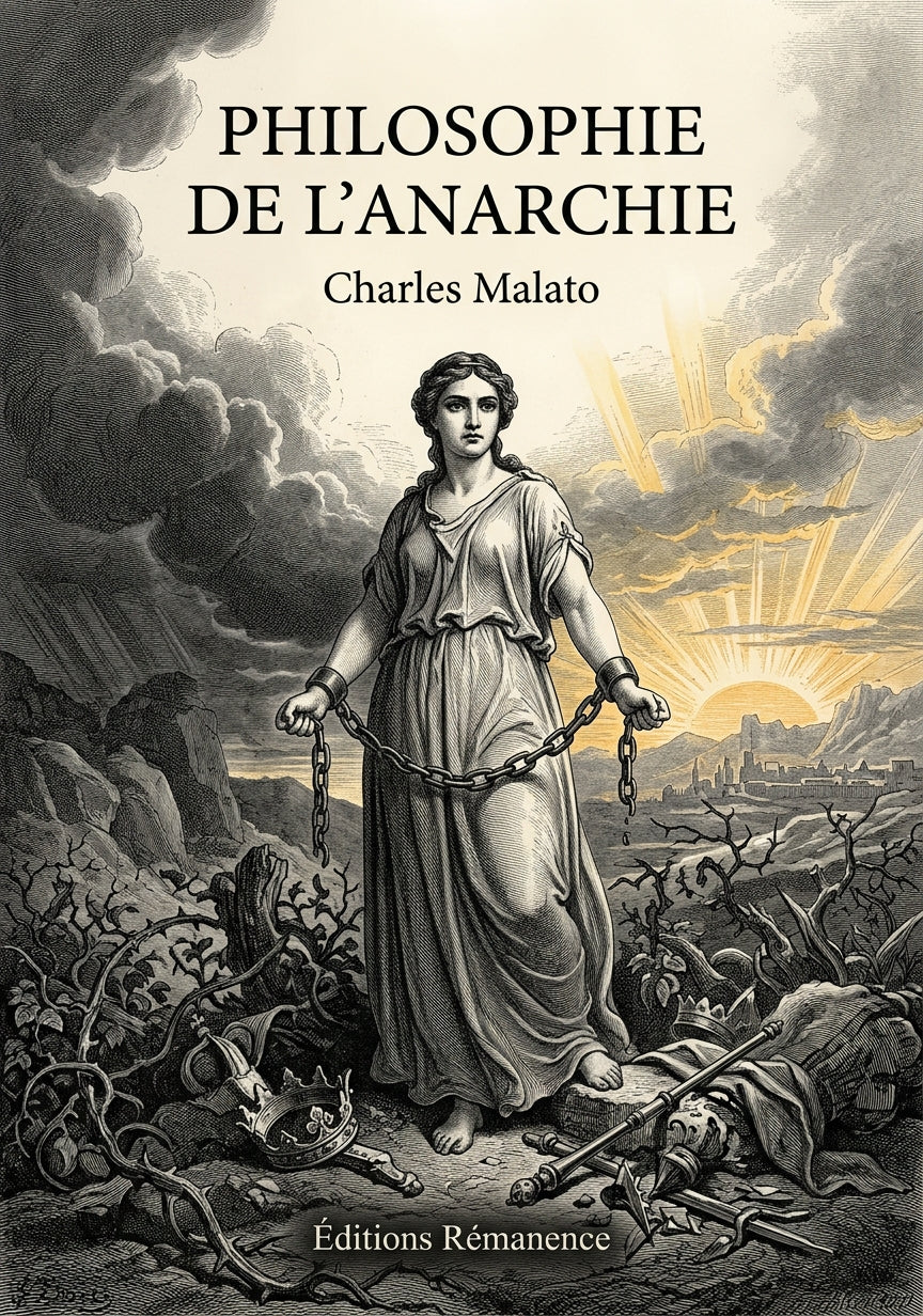 Livre Philosophie de l’Anarchie par Charles Malato - Couverture - Editions Remanence