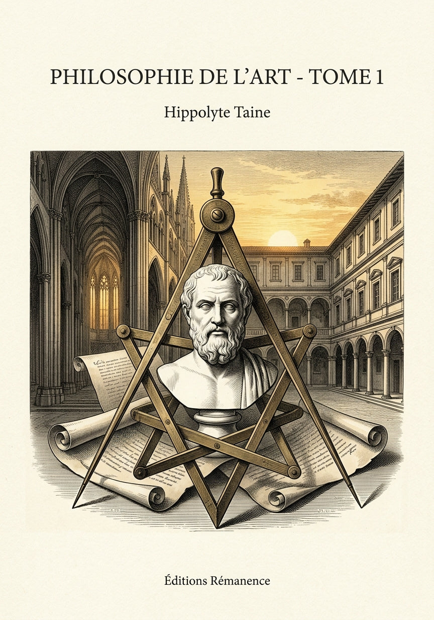 Livre Philosophie de l’art - Tome 1 par Hippolyte Taine - Couverture - Editions Remanence