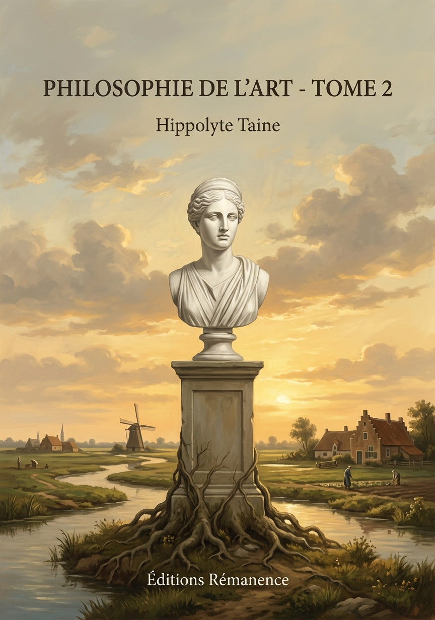 Livre Philosophie de l’art - Tome 2 par Hippolyte Taine - Couverture - Editions Remanence