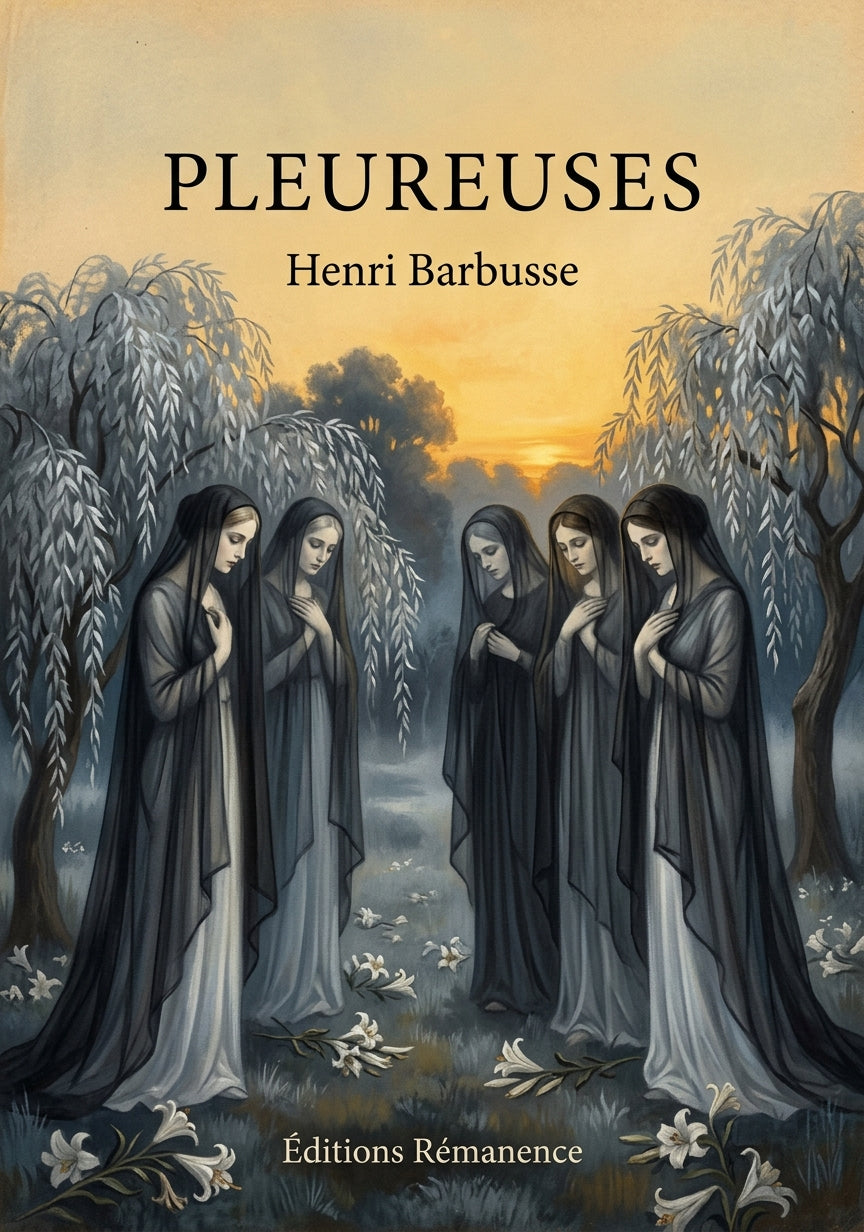 Livre Pleureuses par Henri Barbusse - Couverture - Editions Remanence