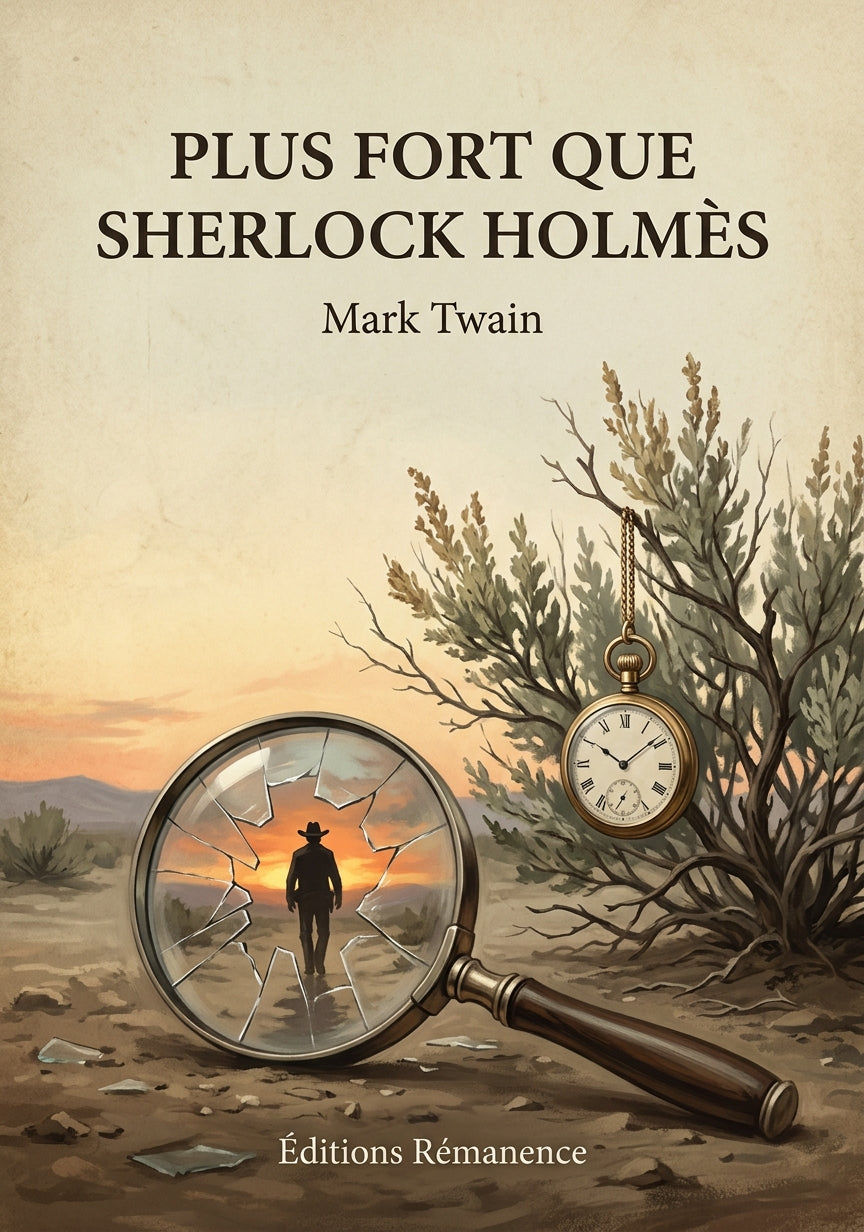 Plus fort que Sherlock Holmès - Mark Twain (Couverture)