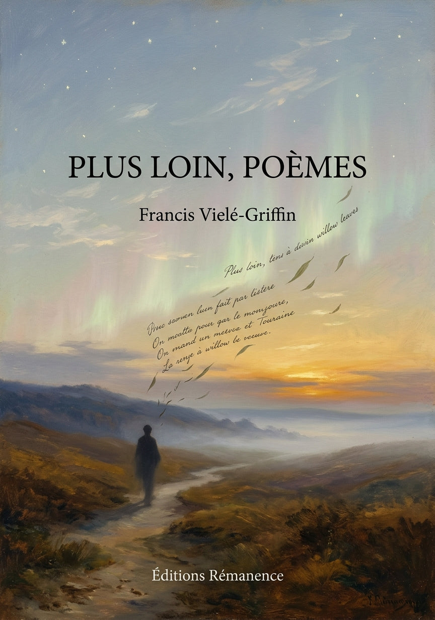 Livre Plus loin, poèmes par Francis Vielé-Griffin - Couverture - Editions Remanence