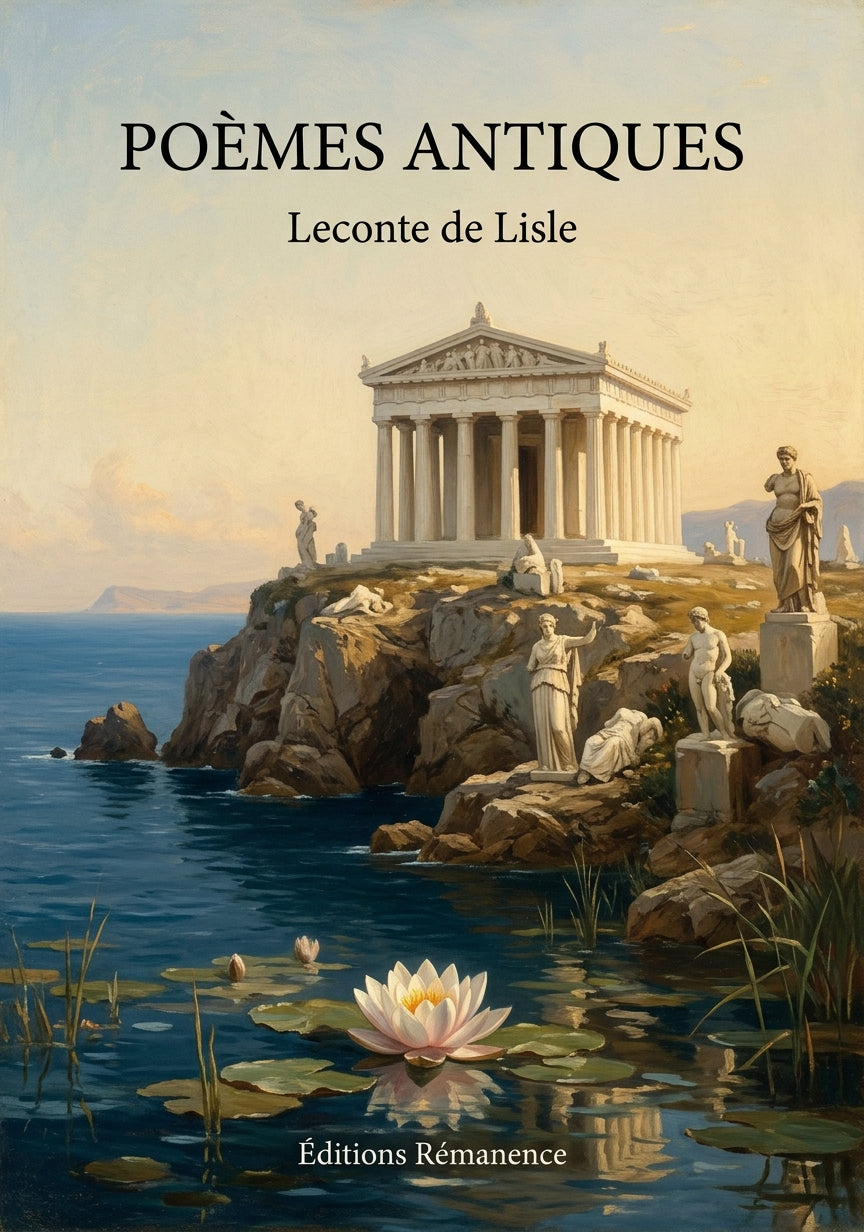 Livre Poèmes antiques par Leconte de Lisle - Couverture - Editions Remanence