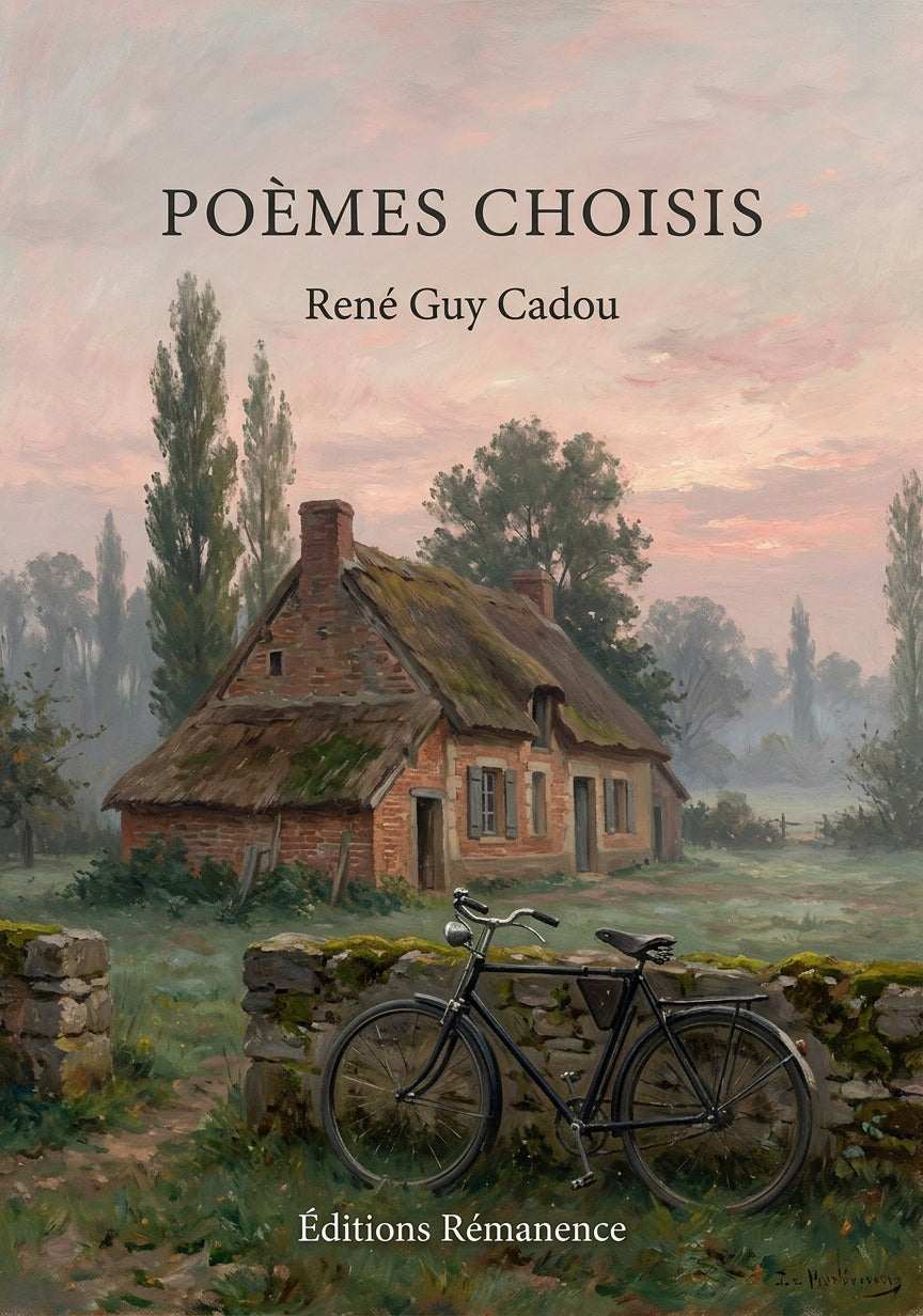 Livre Poèmes choisis par René Guy Cadou - Couverture - Editions Remanence