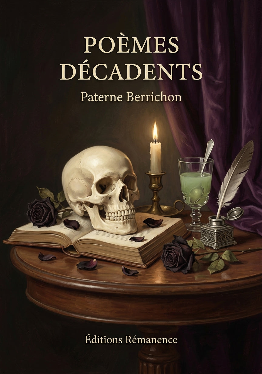 Livre Poèmes décadents par Paterne Berrichon - Couverture - Editions Remanence