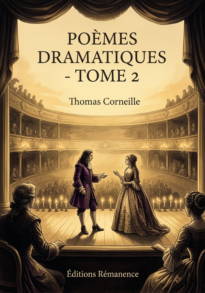 Livre Poèmes dramatiques - Tome 2 par Thomas Corneille - Couverture - Editions Remanence