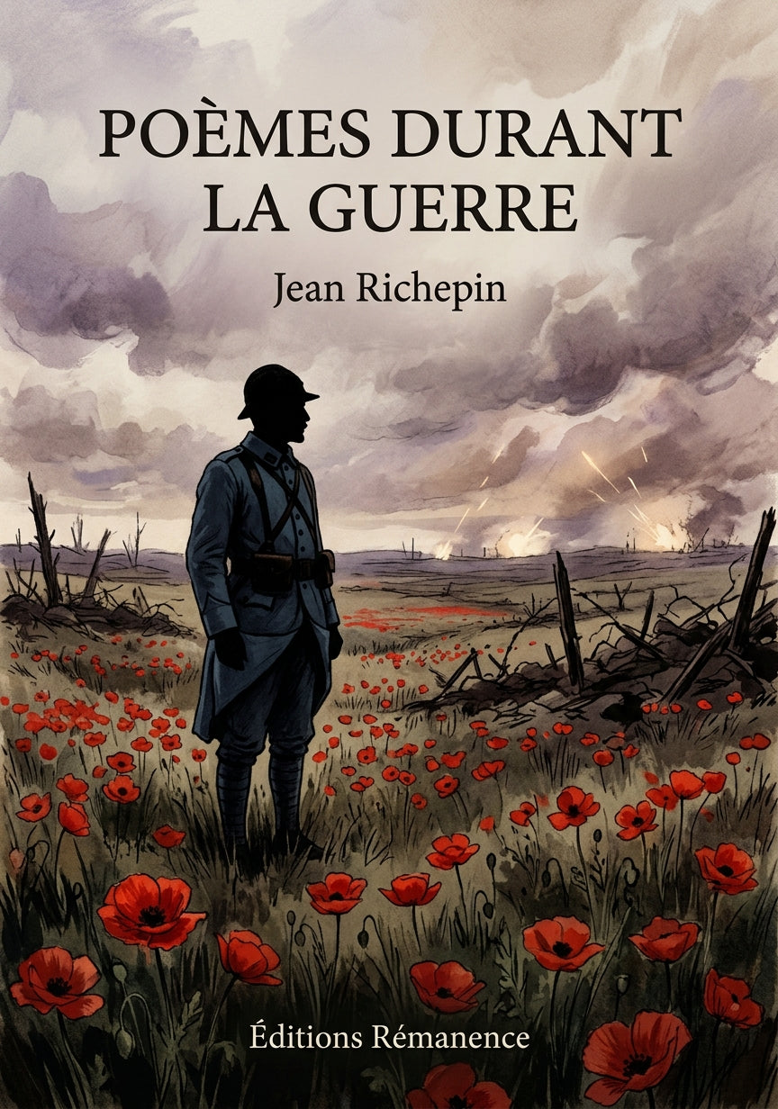 Livre Poèmes durant la guerre par Jean Richepin - Couverture - Editions Remanence