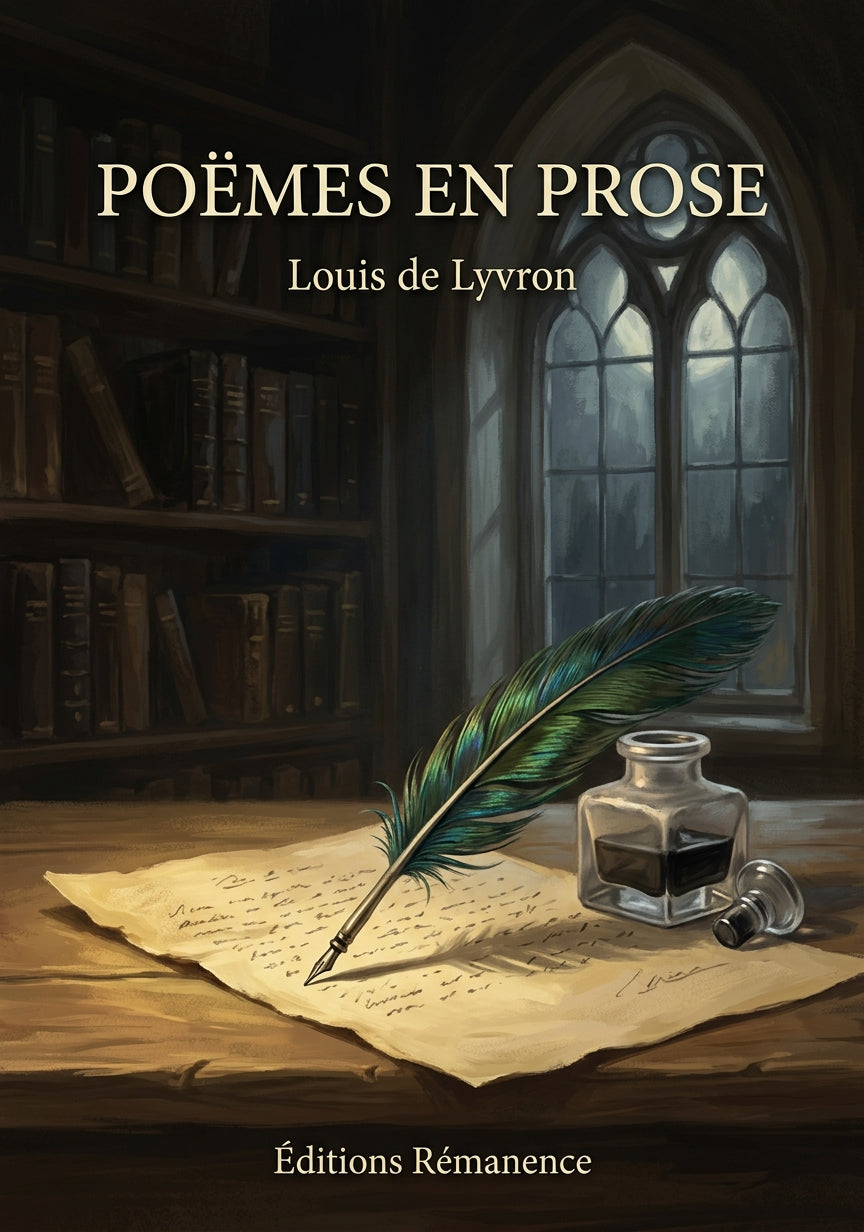 Livre Poëmes en prose par Louis de Lyvron - Couverture - Editions Remanence