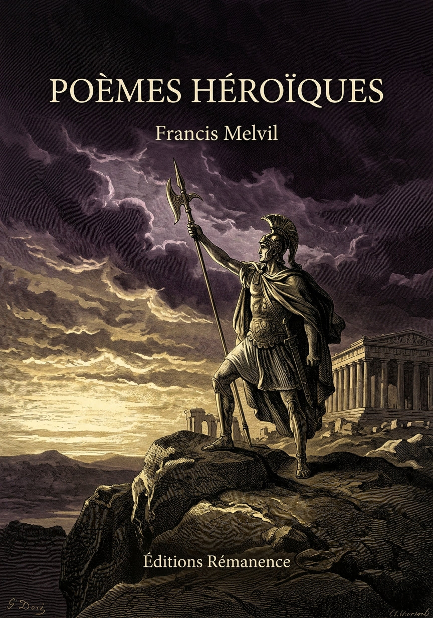 Livre Poèmes héroïques par Francis Melvil - Couverture - Editions Remanence