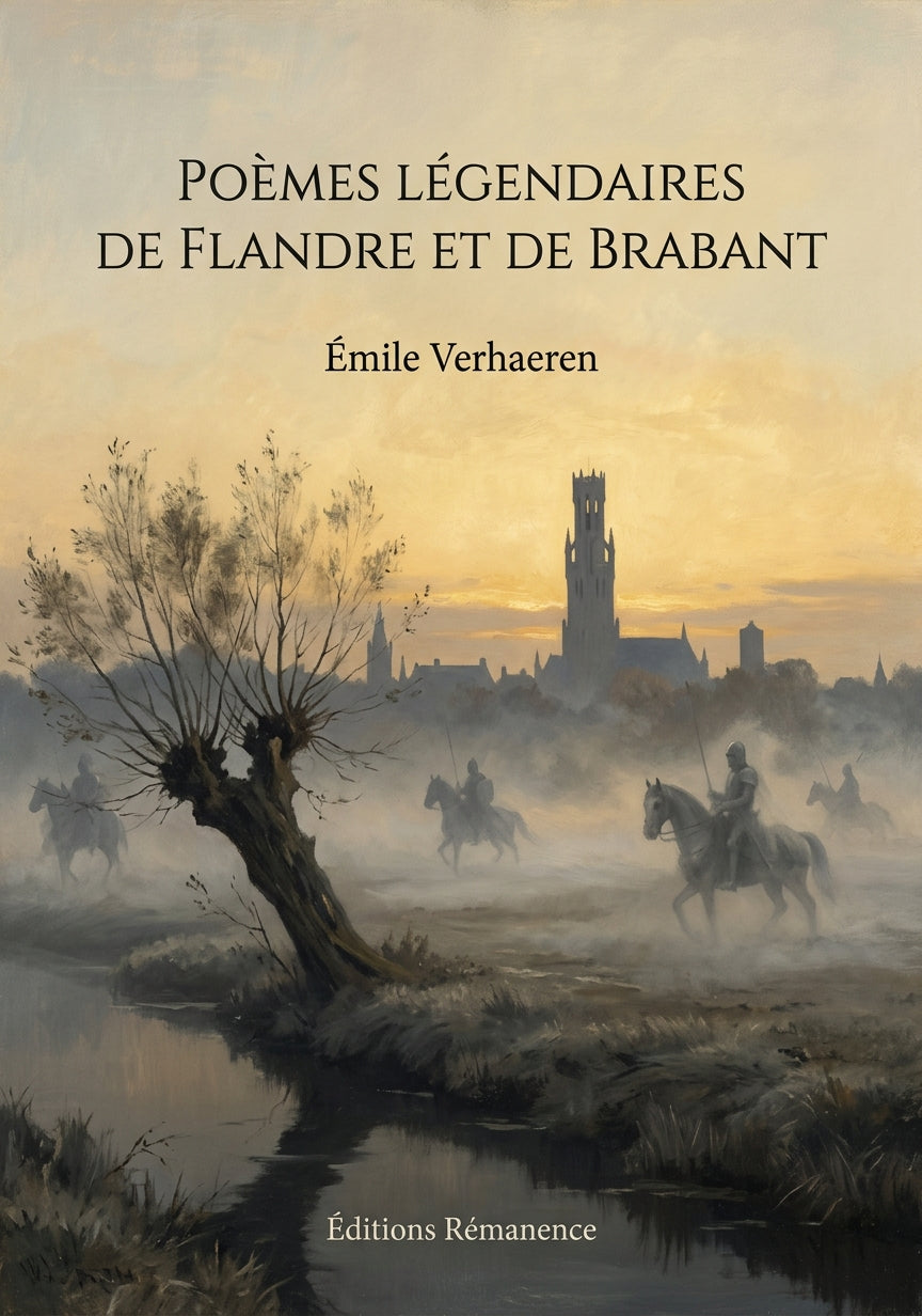 Livre Poèmes légendaires de Flandre et de Brabant par Émile Verhaeren - Couverture - Editions Remanence
