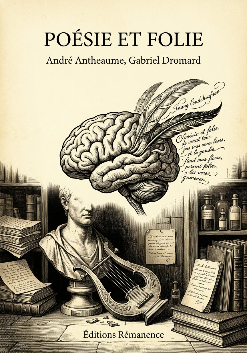 Livre Poésie et folie par André Antheaume, Gabriel Dromard - Couverture - Editions Remanence