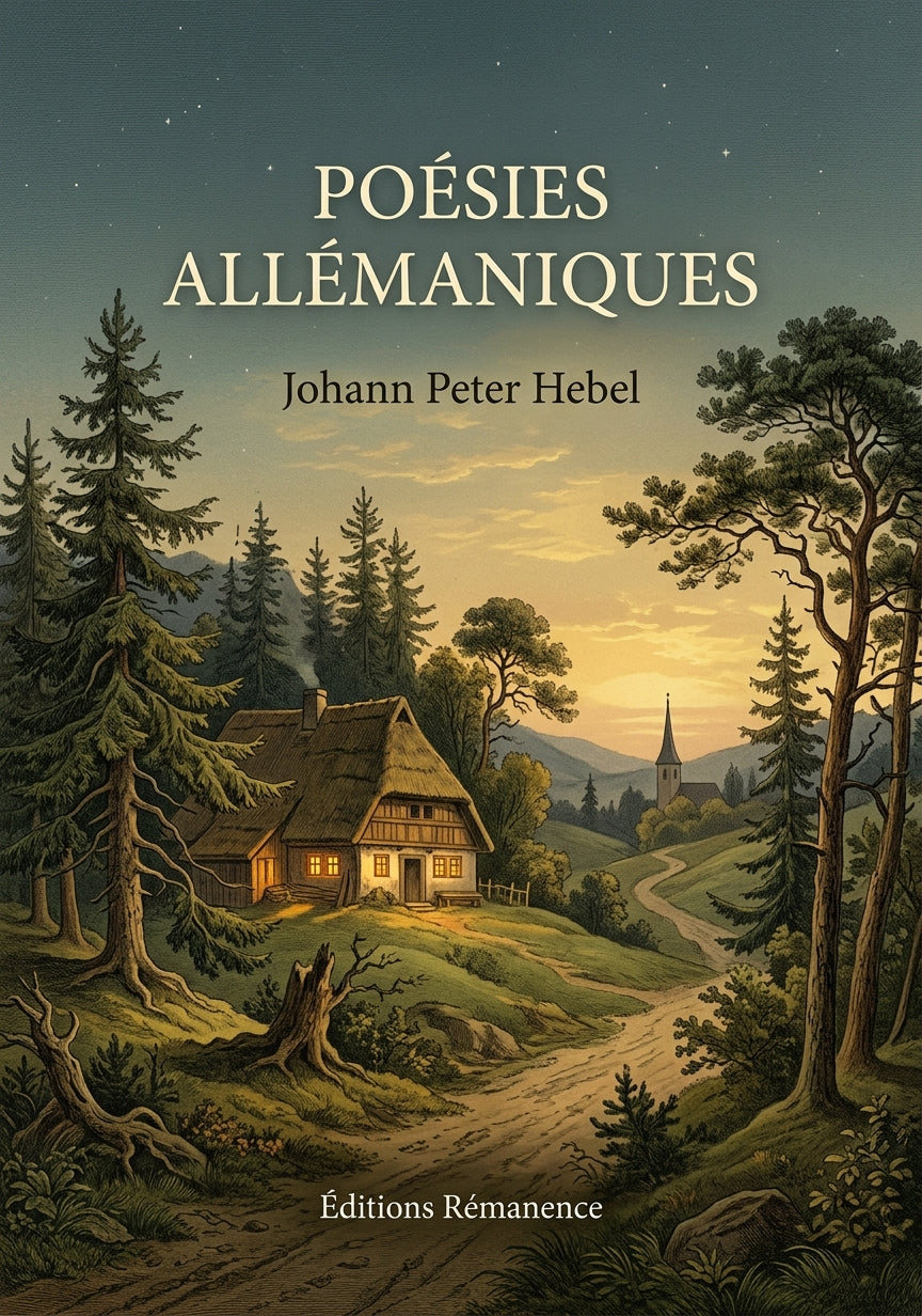 Livre Poésies allémaniques par Johann Peter Hebel - Couverture - Editions Remanence