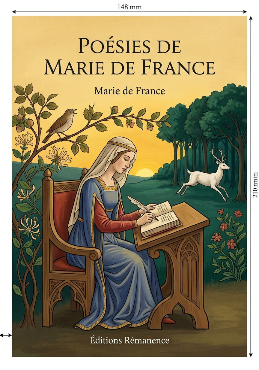 Livre Poésies de Marie de France par Marie de France - Couverture - Editions Remanence