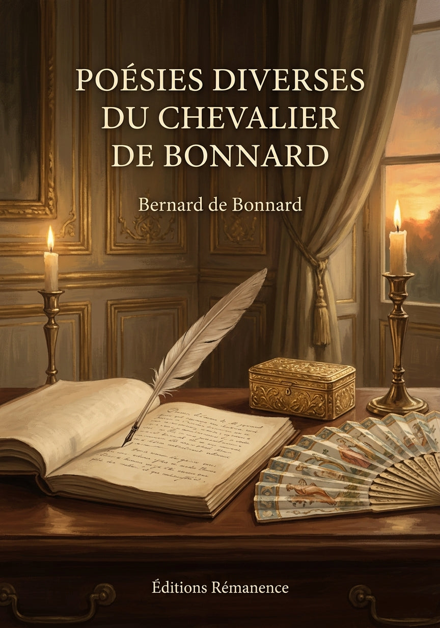 Livre Poésies diverses du chevalier de Bonnard par Bernard de Bonnard - Couverture - Editions Remanence