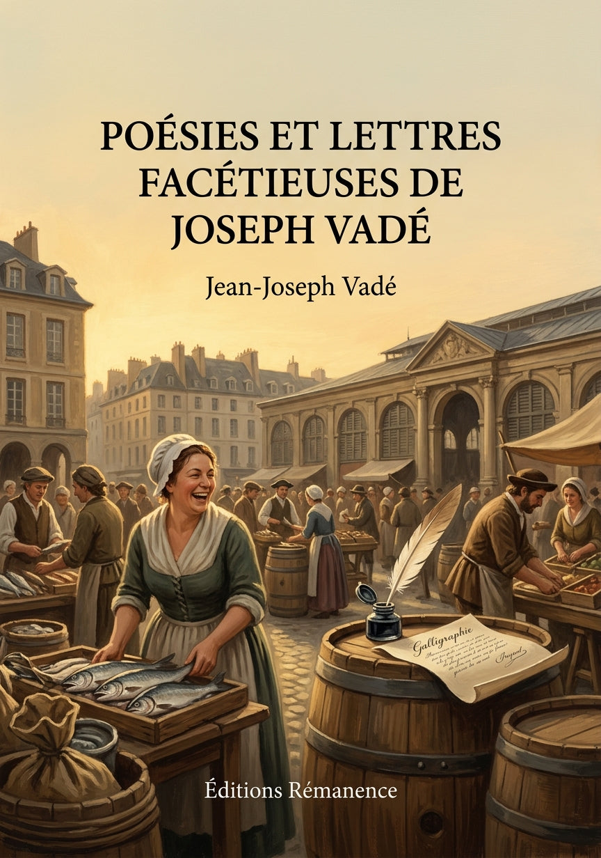 Livre Poésies et lettres facétieuses de Joseph Vadé par Jean-Joseph Vadé - Couverture - Editions Remanence