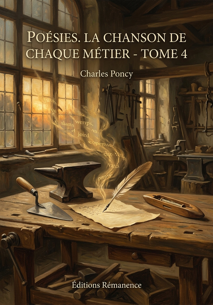 Livre Poésies. La Chanson de chaque métier - Tome 4 par Charles Poncy - Couverture - Editions Remanence