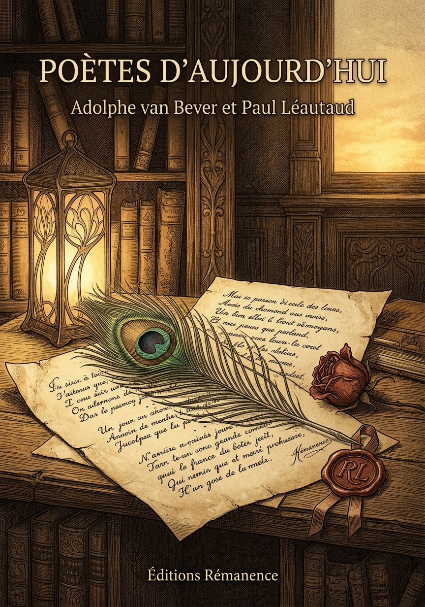 Livre Poètes d’aujourd’hui par Adolphe van Bever et Paul Léautaud - Couverture - Editions Remanence