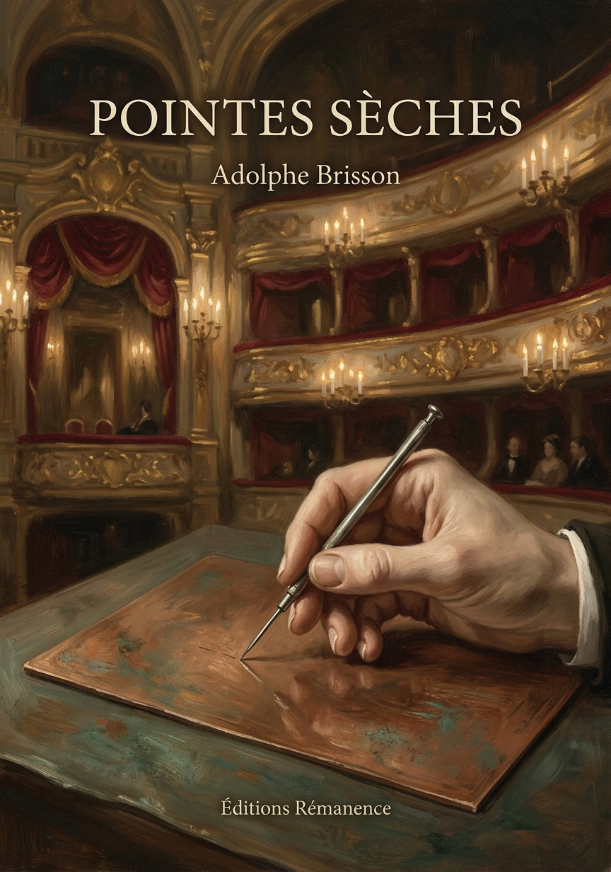 Livre Pointes sèches par Adolphe Brisson - Couverture - Editions Remanence