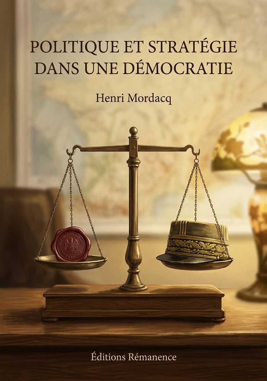 Livre Politique et stratégie dans une démocratie par Henri Mordacq - Couverture - Editions Remanence