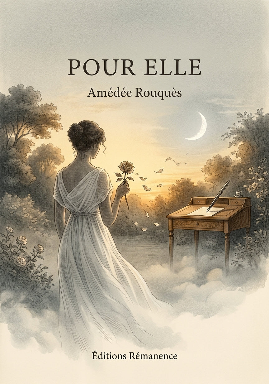 Livre Pour elle par Amédée Rouquès - Couverture - Editions Remanence