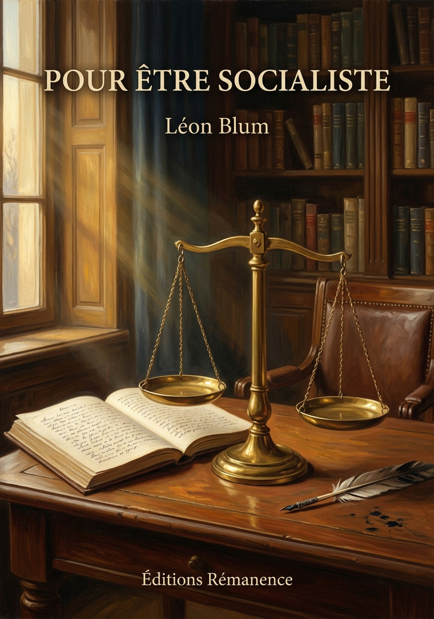 Livre Pour être socialiste par Léon Blum - Couverture - Editions Remanence
