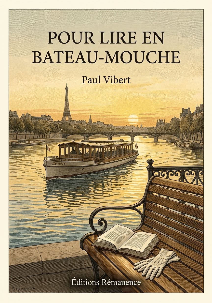 Livre Pour lire en bateau-mouche par Paul Vibert - Couverture - Editions Remanence