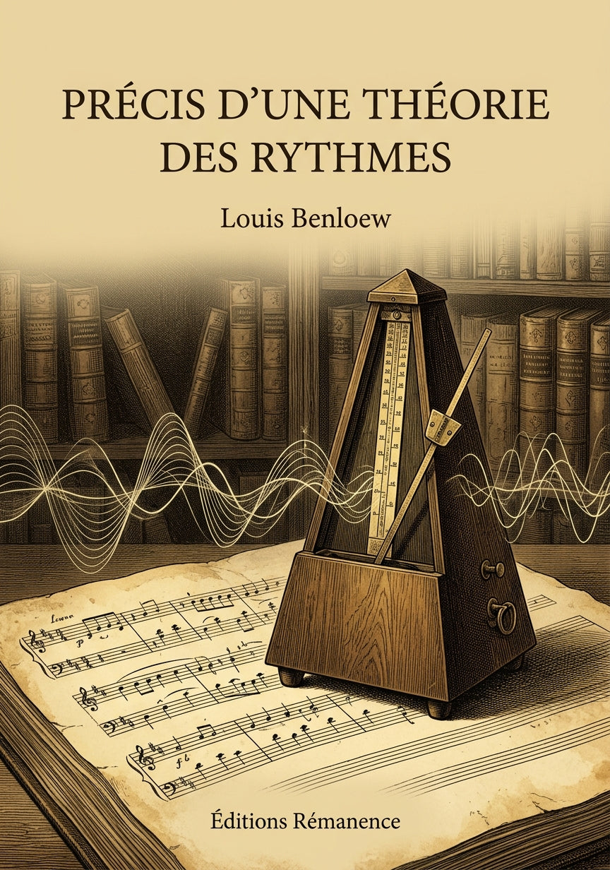 Livre Précis d’une théorie des rythmes par Louis Benloew - Couverture - Editions Remanence