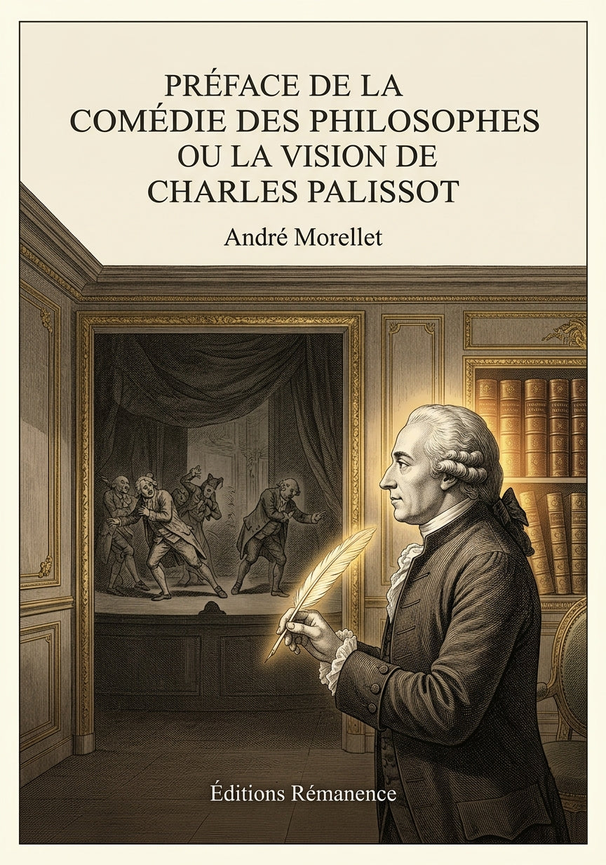 Livre Préface de la Comédie des Philosophes ou La Vision de Charles Palissot par André Morellet - Couverture - Editions Remanence
