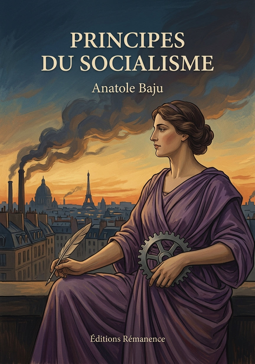 Livre Principes du socialisme par Anatole Baju - Couverture - Editions Remanence