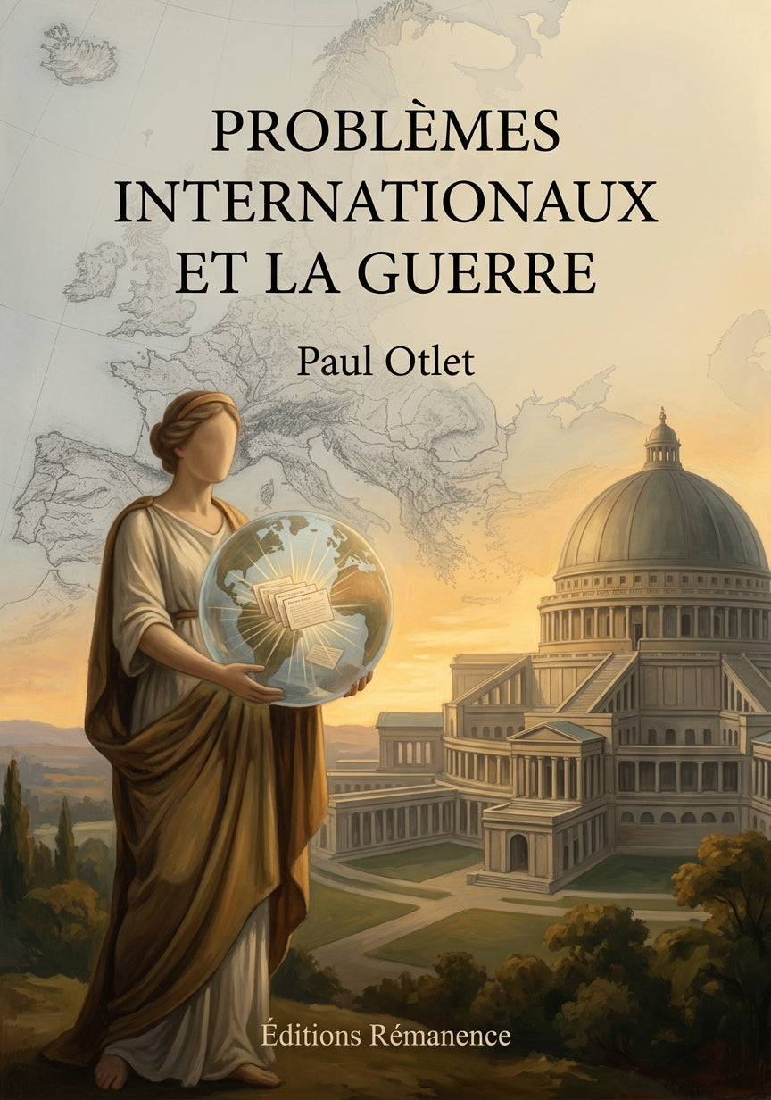 Livre Problèmes internationaux et la guerre par Paul Otlet - Couverture - Editions Remanence