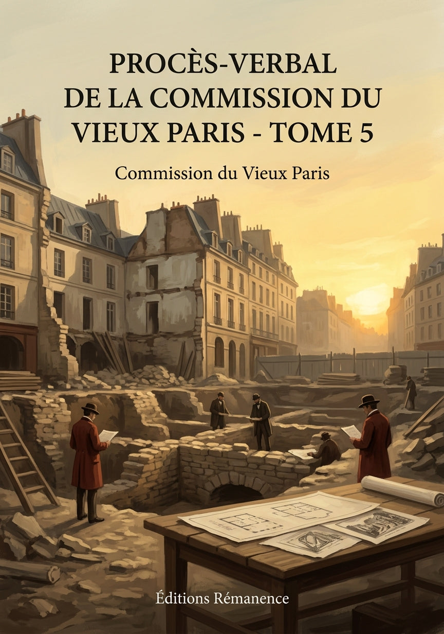 Livre Procès-verbal de la Commission du Vieux Paris - Tome 5 par Commission du Vieux Paris - Couverture - Editions Remanence