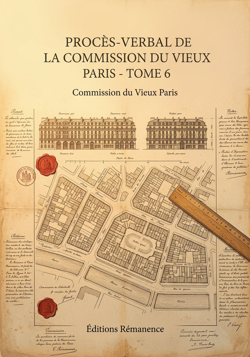 Livre Procès-verbal de la Commission du Vieux Paris - Tome 6 par Commission du Vieux Paris - Couverture - Editions Remanence