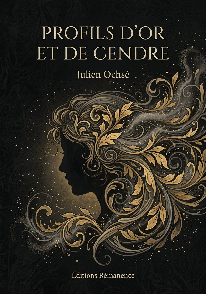 Livre Profils d’or et de cendre par Julien Ochsé - Couverture - Editions Remanence
