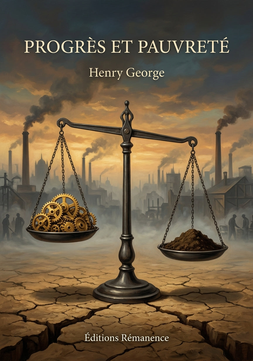 Livre Progrès et Pauvreté par Henry George - Couverture - Editions Remanence