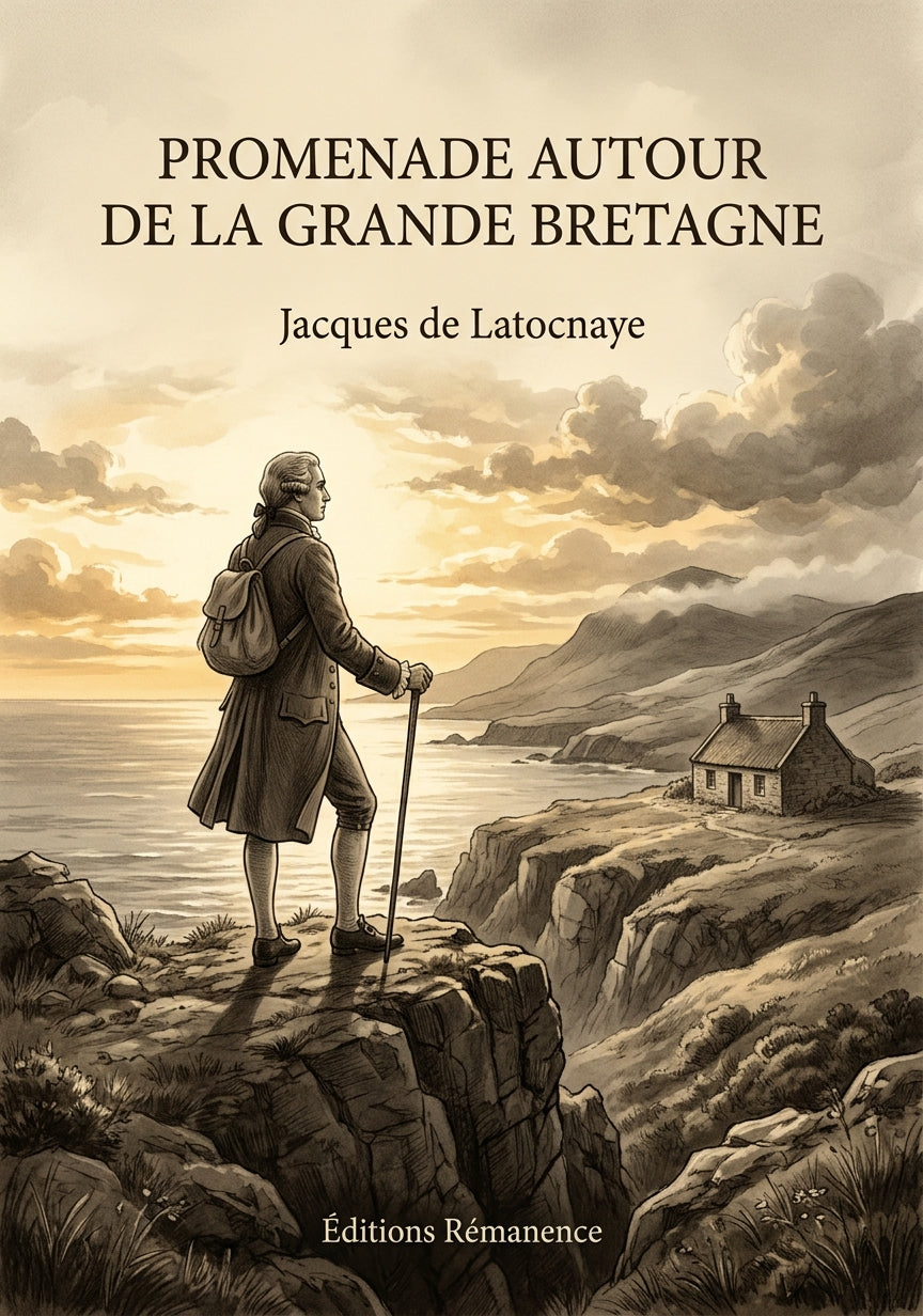 Livre Promenade autour de la Grande Bretagne par Jacques de Latocnaye - Couverture - Editions Remanence