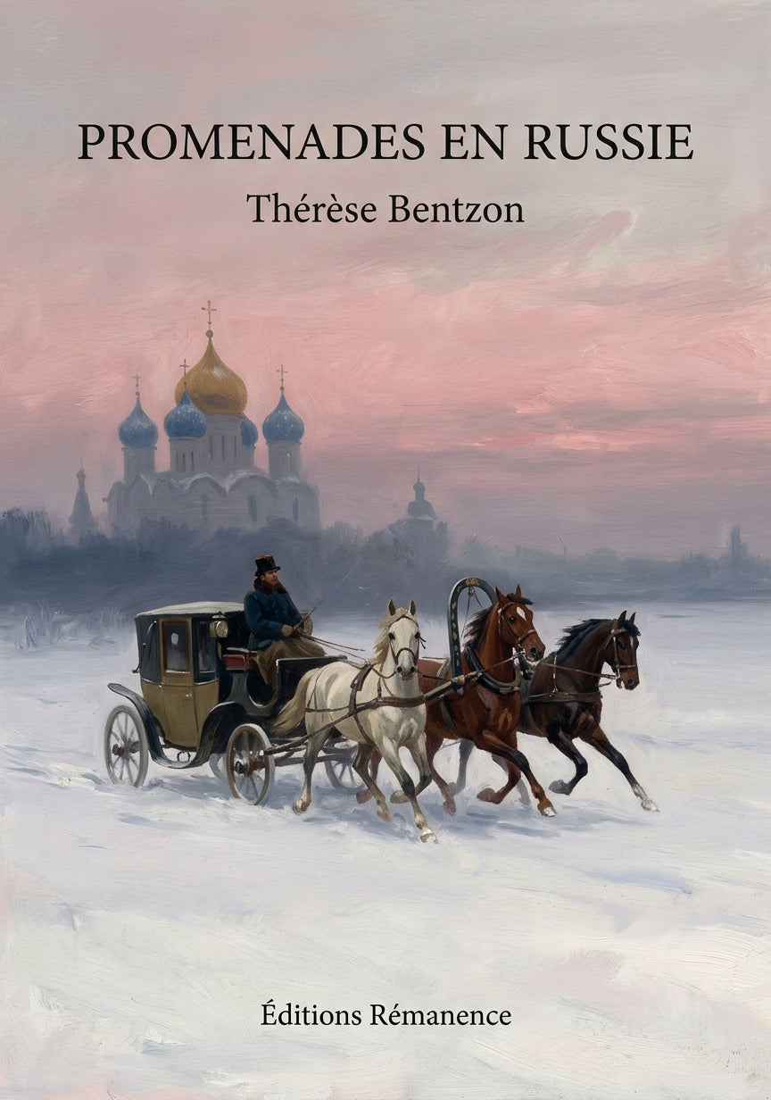 Livre Promenades en Russie par Thérèse Bentzon - Couverture - Editions Remanence