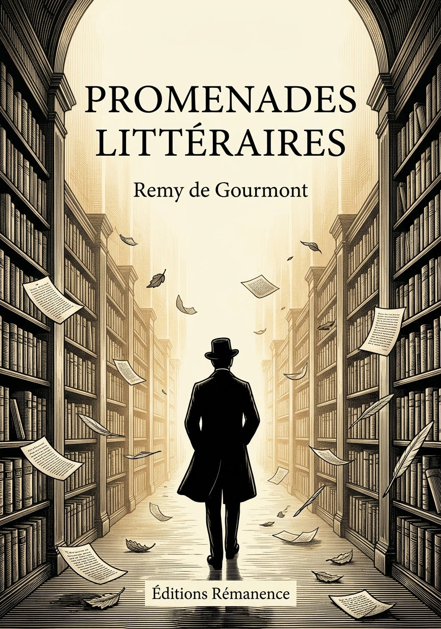 Livre Promenades Littéraires par Remy de Gourmont - Couverture - Editions Remanence