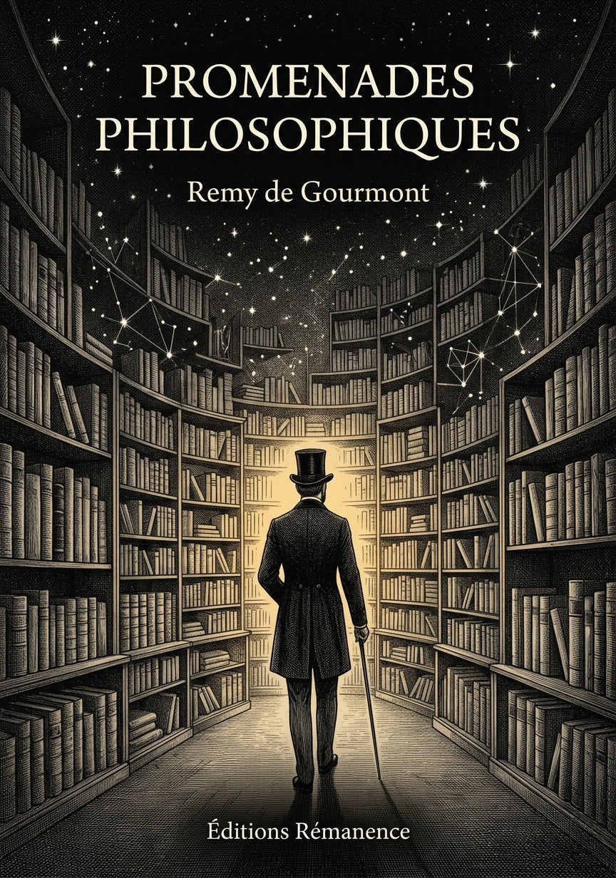 Livre Promenades philosophiques par Remy de Gourmont - Couverture - Editions Remanence