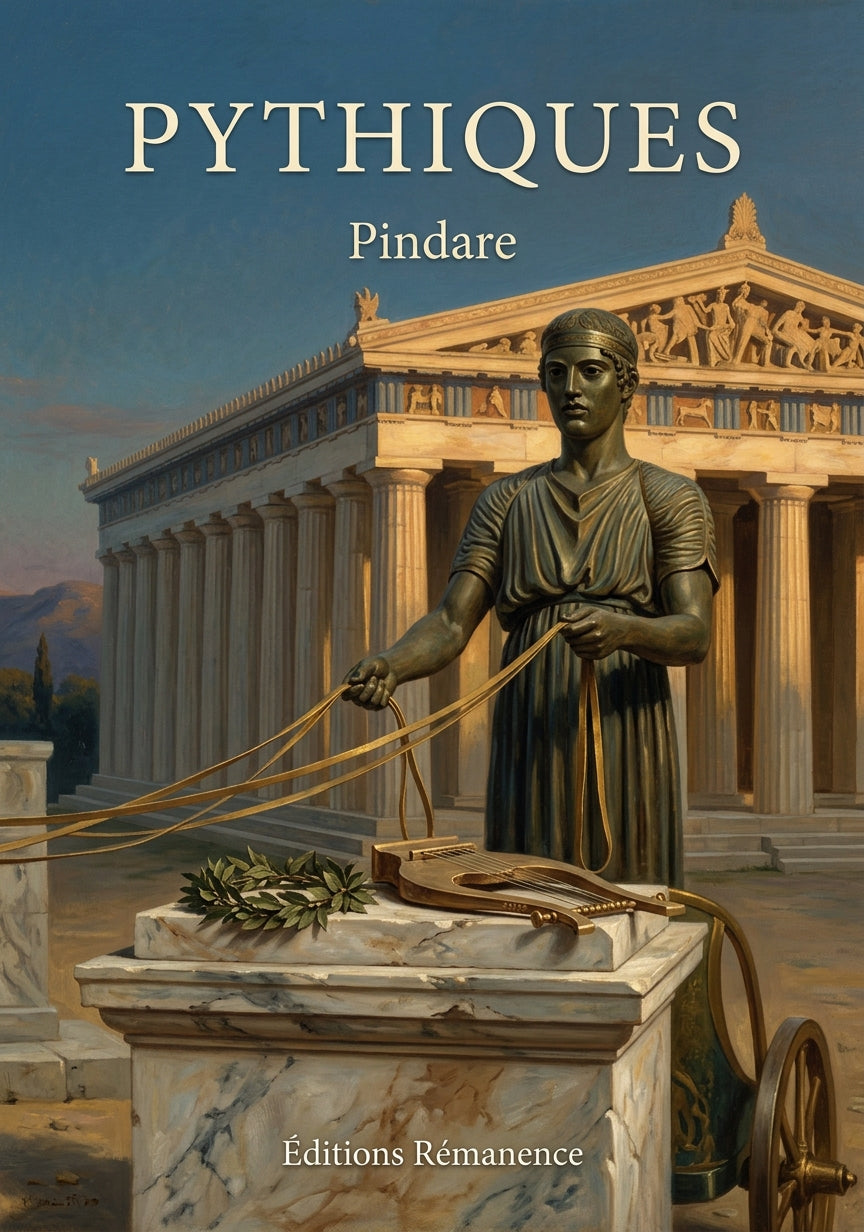 Livre Pythiques par Pindare - Couverture - Editions Remanence