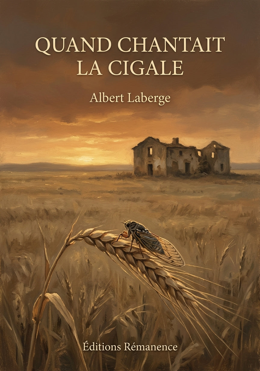 Livre Quand chantait la cigale par Albert Laberge - Couverture - Editions Remanence