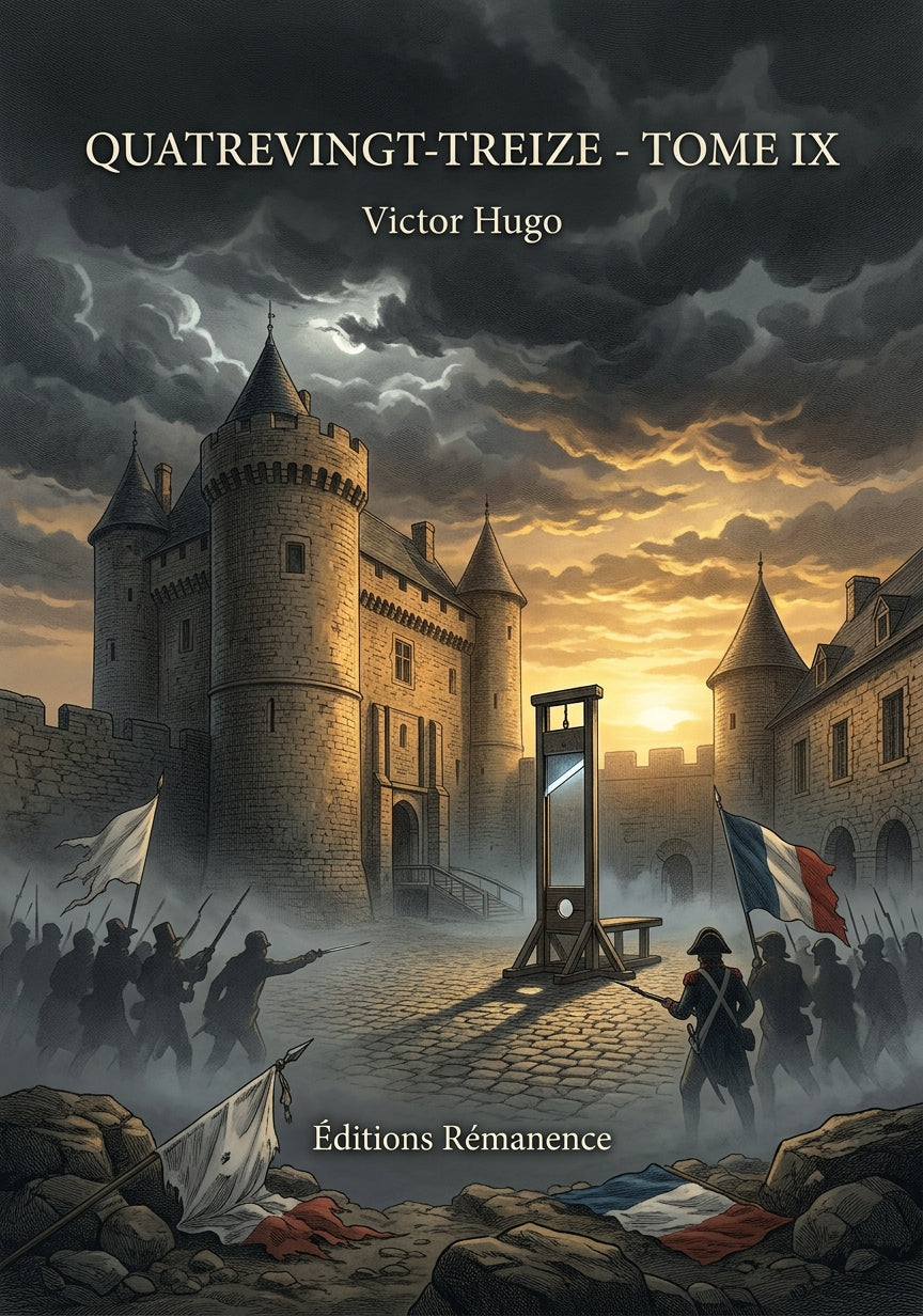 Livre Quatrevingt-treize - Tome IX par Victor Hugo - Couverture - Editions Remanence