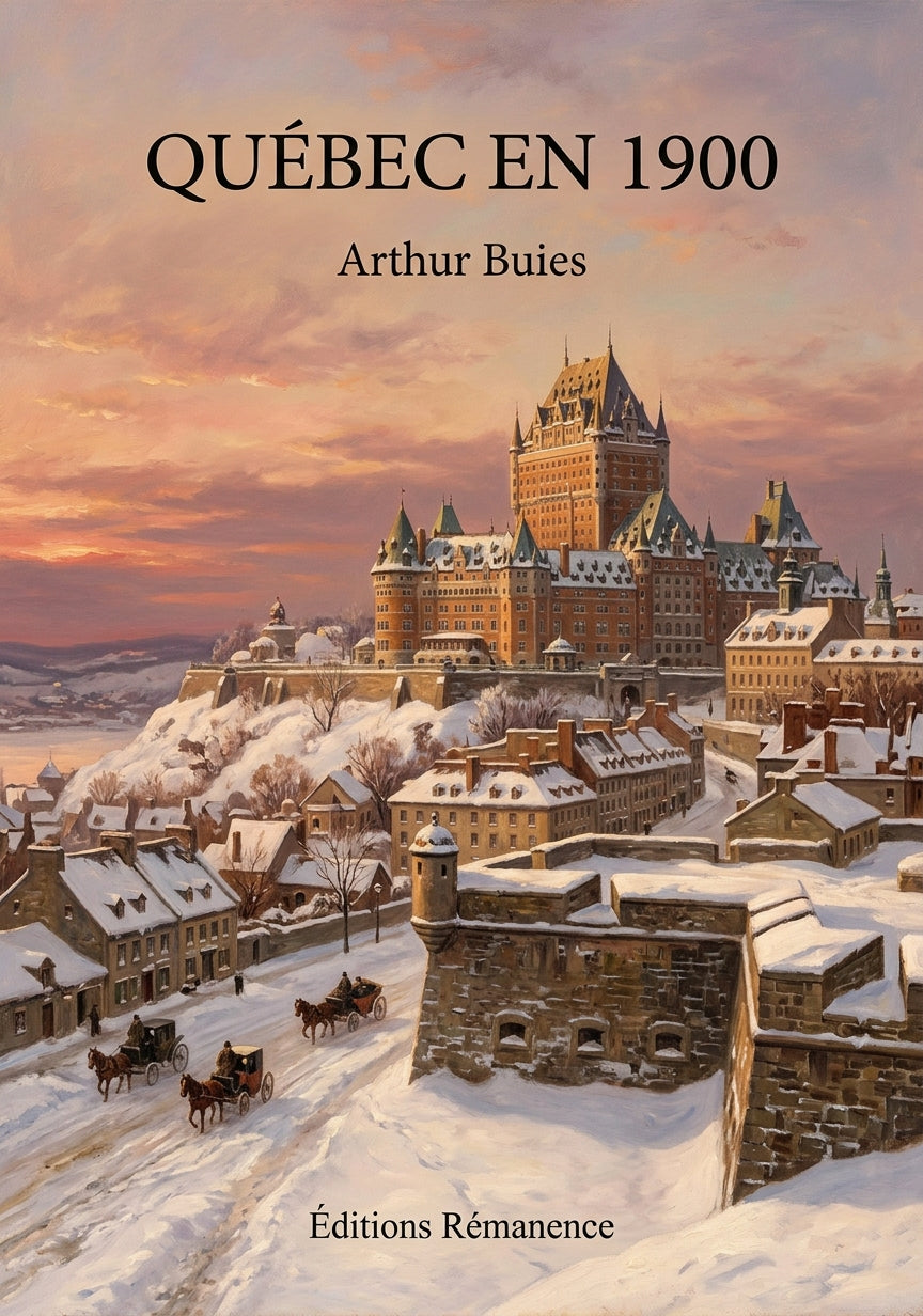 Livre Québec en 1900 par Arthur Buies - Couverture - Editions Remanence