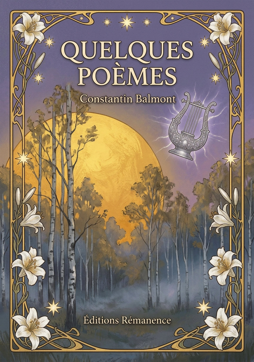 Livre Quelques poèmes par Constantin Balmont - Couverture - Editions Remanence
