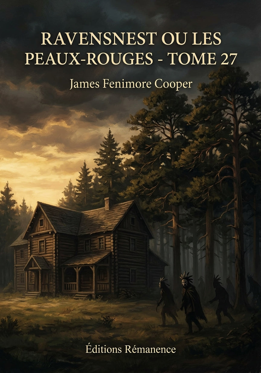 Livre Ravensnest ou les Peaux-Rouges - Tome 27 par James Fenimore Cooper - Couverture - Editions Remanence