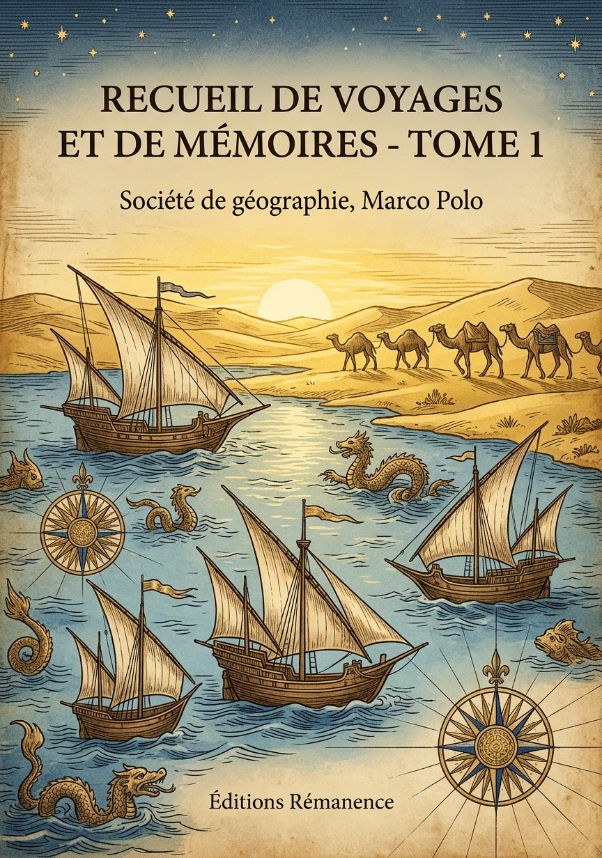 Livre Recueil de voyages et de mémoires - Tome 1 par Société de géographie, Marco Polo - Couverture - Editions Remanence